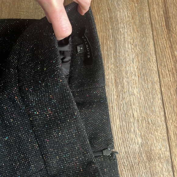 Women’s Wool Black and Rainbow Speckled Talbots Skirt - Picture 4 of 5